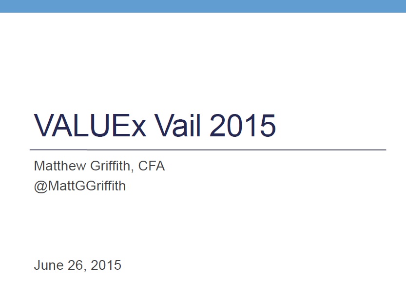 VALUEx BRS Final - ValueXVail 2015