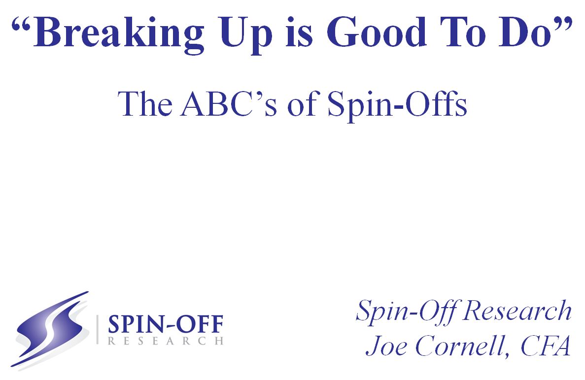 Breaking Up is Good To Do by Joe Cornell