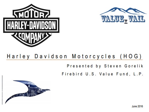 Firebird Value Fund presentation - ValueXVail 2016