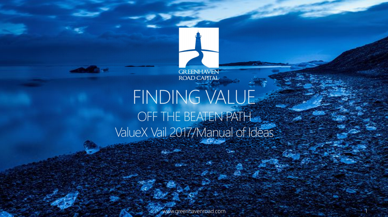 Finding Value Off The Beaten Path - ValueXVail 2017