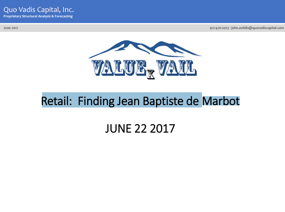 Retail: Finding Jean Baptiste de Marbot - ValueXVail 2017