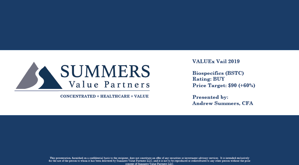 BSTC - ValueXVail 2019