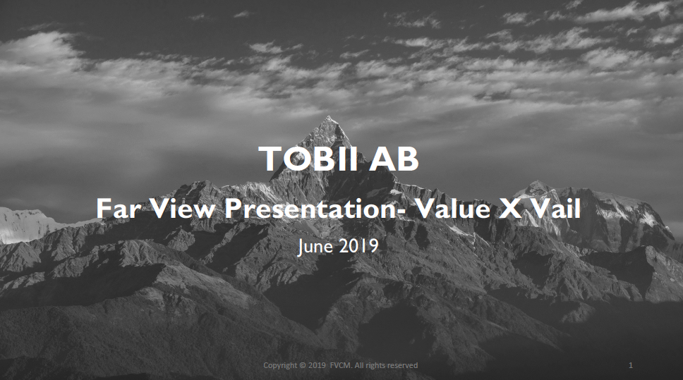 TOBII AB - ValueXVail 2019