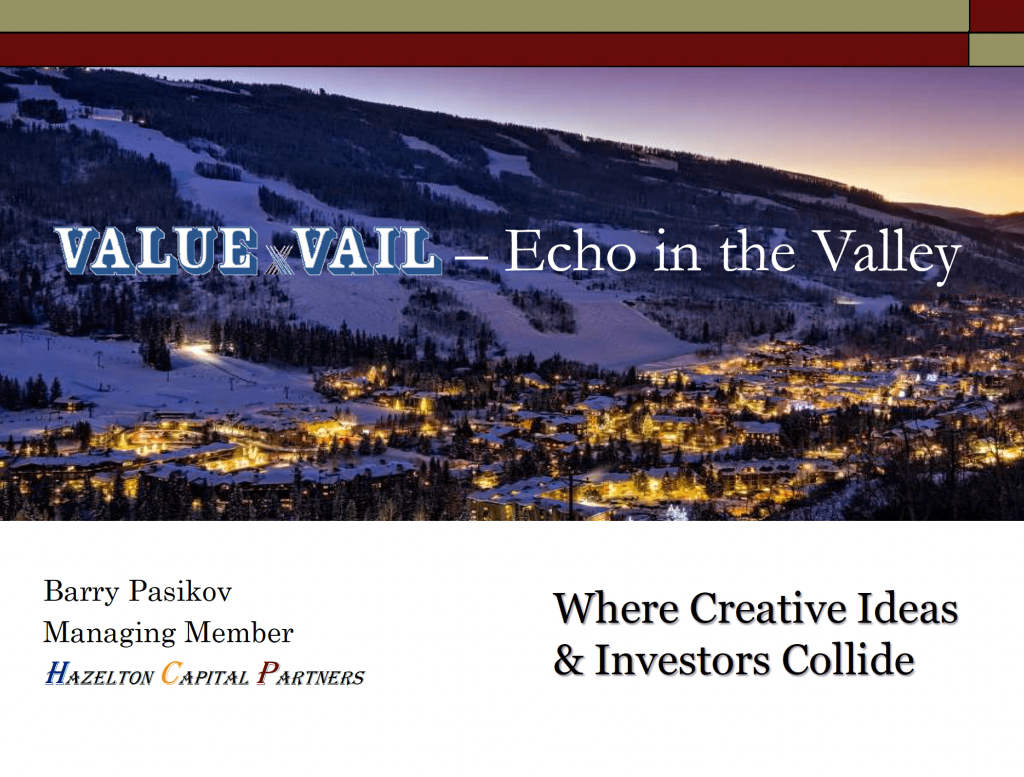 Where Creative Ideas & Investors Collide - ValueXVail 2021